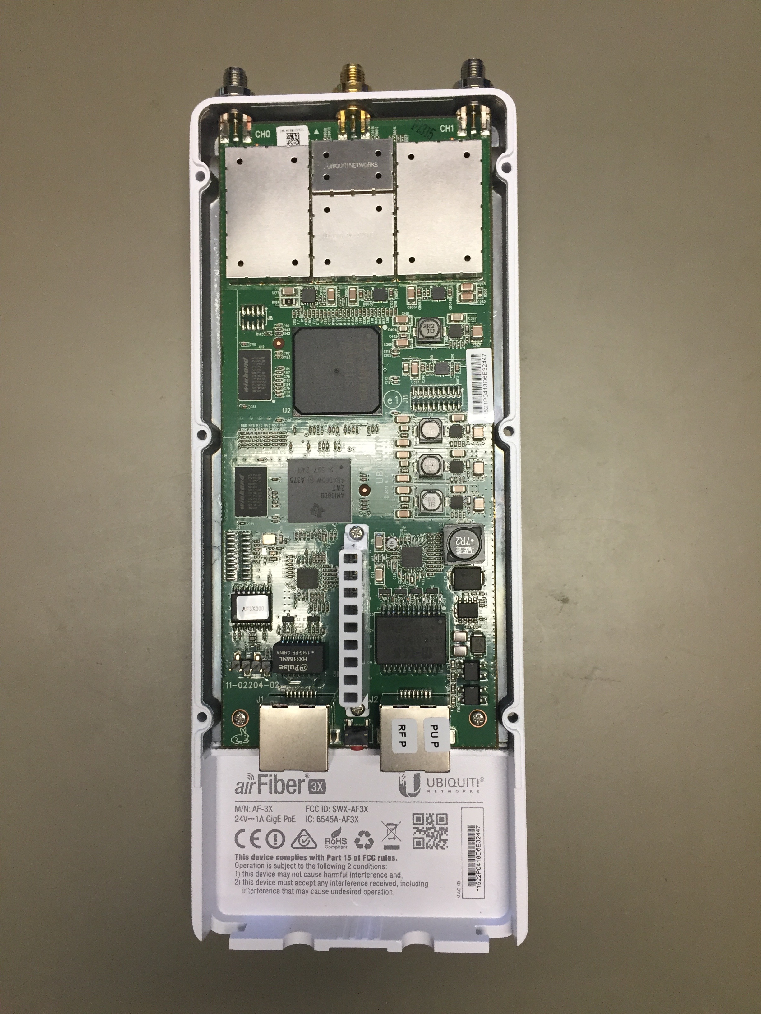 Ubiquiti AF3X internal FCC photo from Internal Photos p. 1