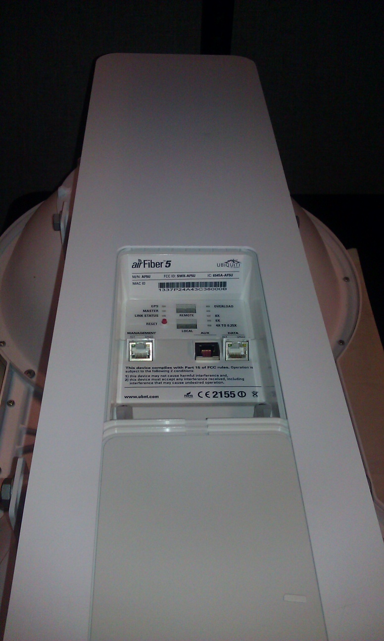 Ubiquiti AF5U external FCC photo from External Photos p. 1