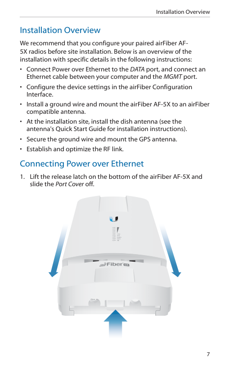 Installation Overview visual from the manual from the FCC user manual