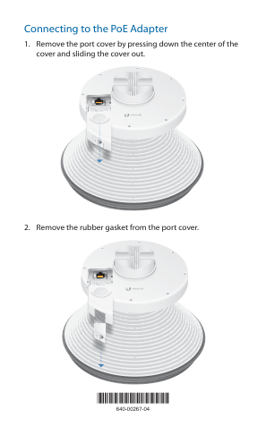 Connecting to the PoE Adapter visual from the manual from the FCC user manual