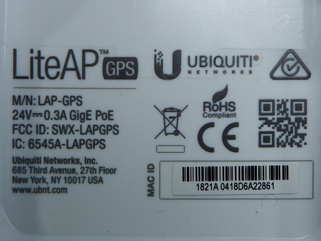 Ubiquiti LAPGPS external FCC photo from External Photos p. 3