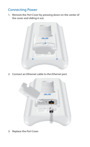 Connecting Power visual from the manual from the FCC user manual