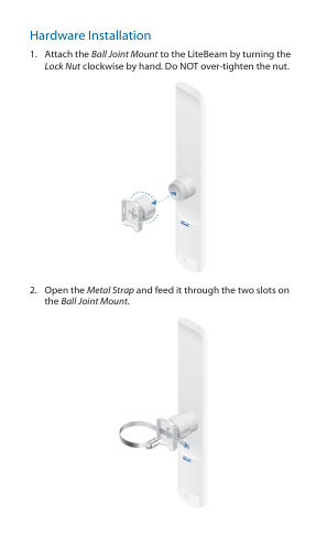 Hardware Installation visual from the manual from the FCC user manual