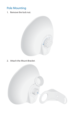 Pole Mounting visual from the manual from the FCC user manual