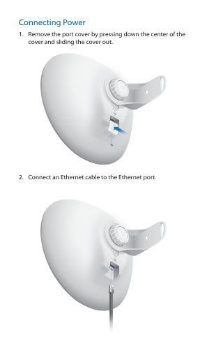 Connecting Power visual from the manual from the FCC user manual