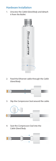 Hardware Installation visual from the manual from the FCC user manual