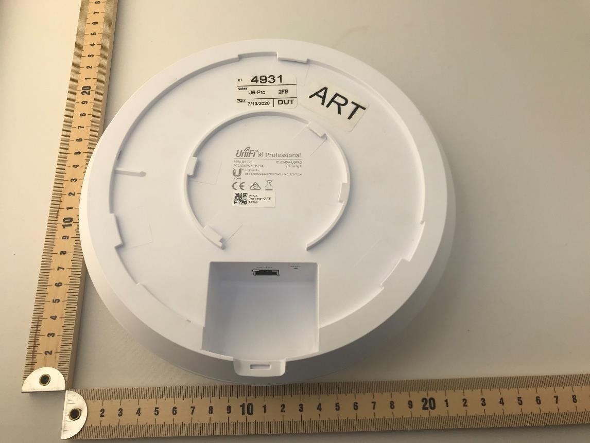 Ubiquiti U6PRO external FCC photo from External Photos p. 3