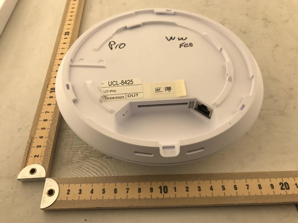 Ubiquiti UniFi U7 Pro Access Point external FCC photo from External Photos p. 2